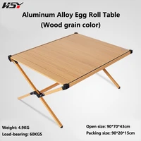 outdoor aluminum alloy camping table portable foldable adjustable table durable dinner lunch party picnic fishing bbq table desk