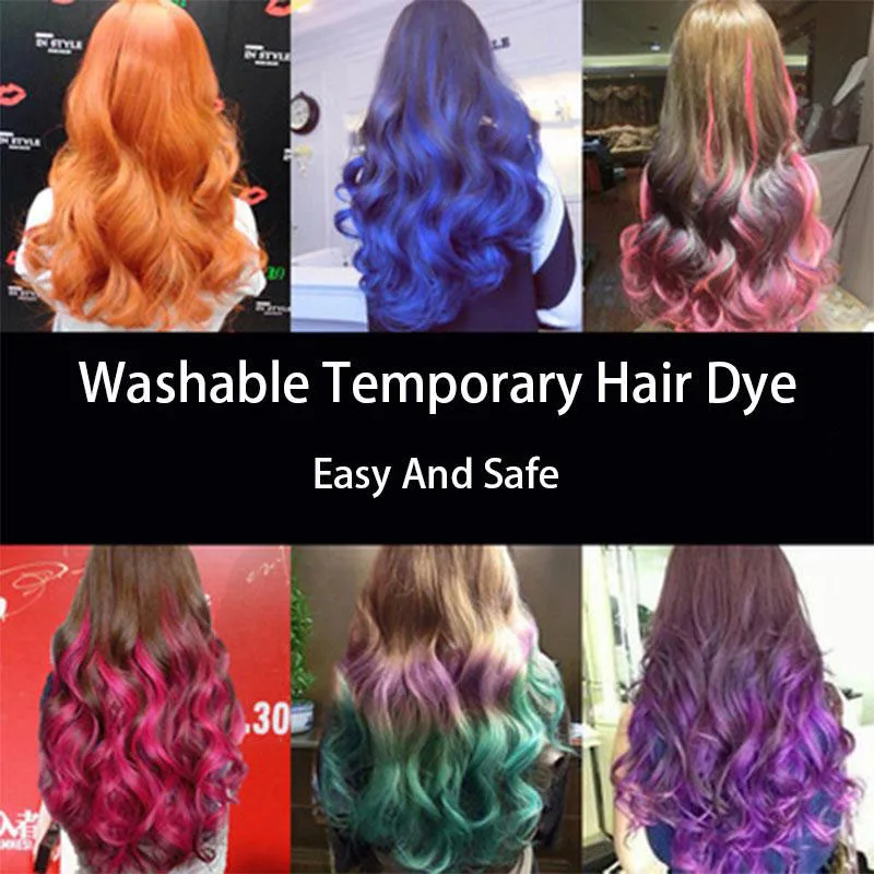 Горячая моющаяся Временная Краска для волос временный цвет мел девочек детские