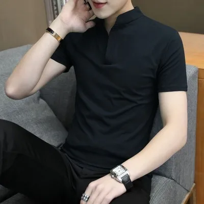 

Summer men's business casual short sleeve t-shirt 2516