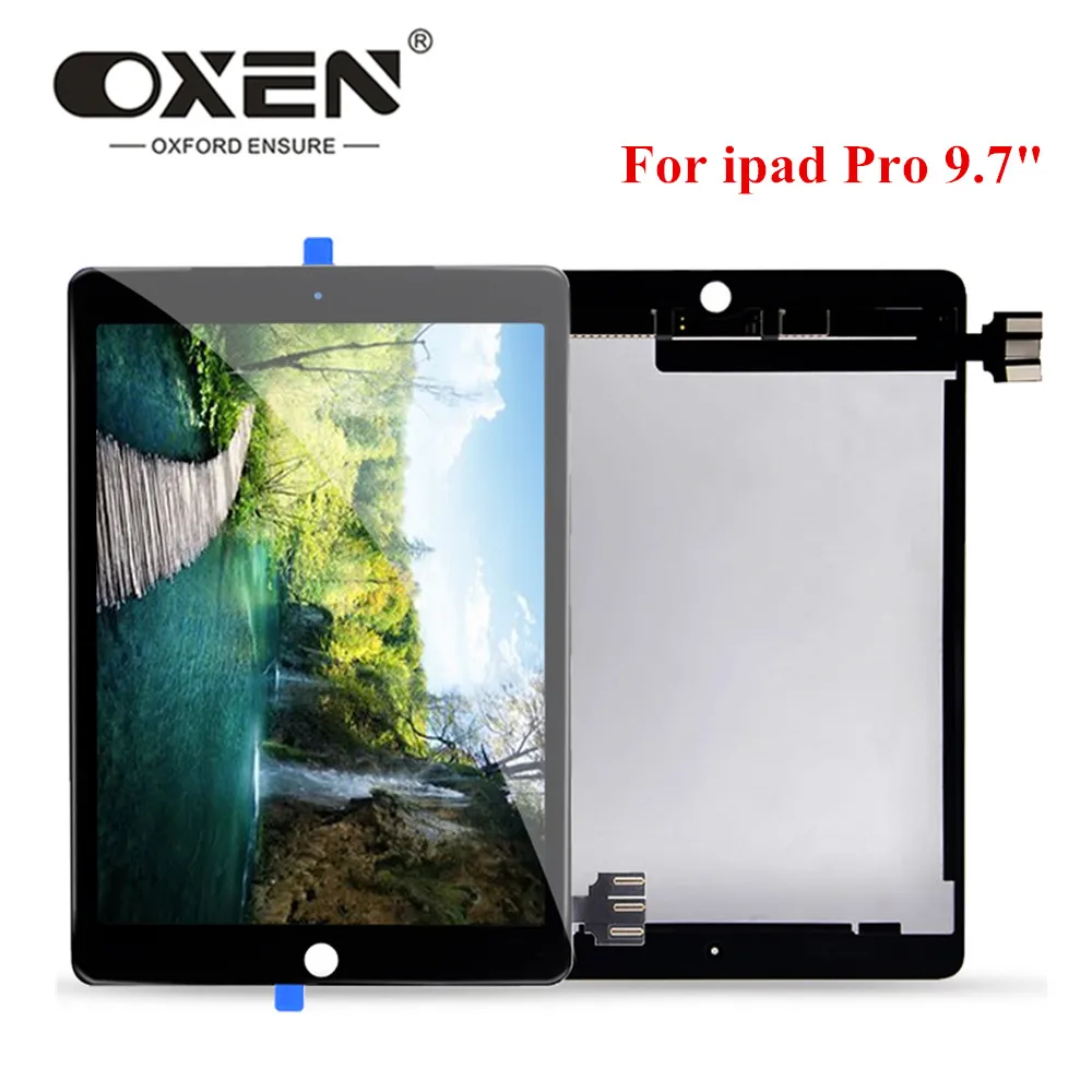 OXEN для iPad Pro 9," ЖК-дисплей Дисплей кодирующий преобразователь сенсорного экрана в сборе запасные планшет Панель 9,7 дюймов A1673 A1674 A1675