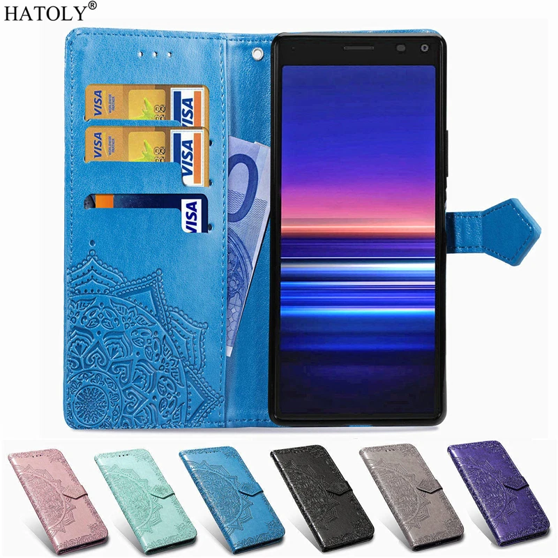 Чехол для Sony Xperia 8 роскошный флип Кошелек из искусственной кожи держатель карт