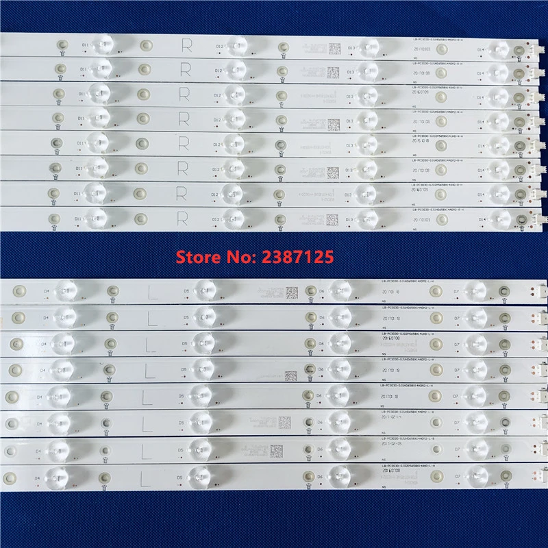 16pcs LED strip LB-PC3030-GJD2P5658X14UHD-L-H/LB-PC3030-GJD2P5658X14UHD-R-H 65ADM2-L 65ADM2-R 65PUS6121 65PUF6656 TPT650UA | Лампы и