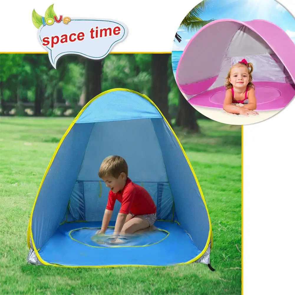 

Automatic Outdoor Beach Tent Sunshine Shelter Baby Pool UV Protection for Hiking Camping Fishing Picnic Park
