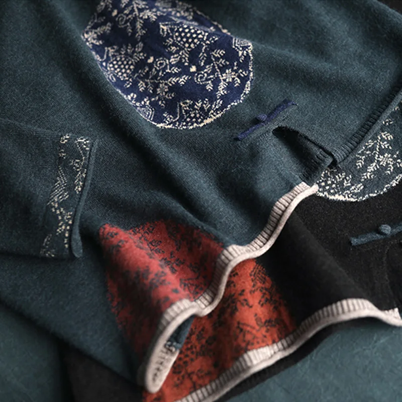 Новинка 2019 винтажный пуловер с аппликацией свитера для женщин осенняя одежда