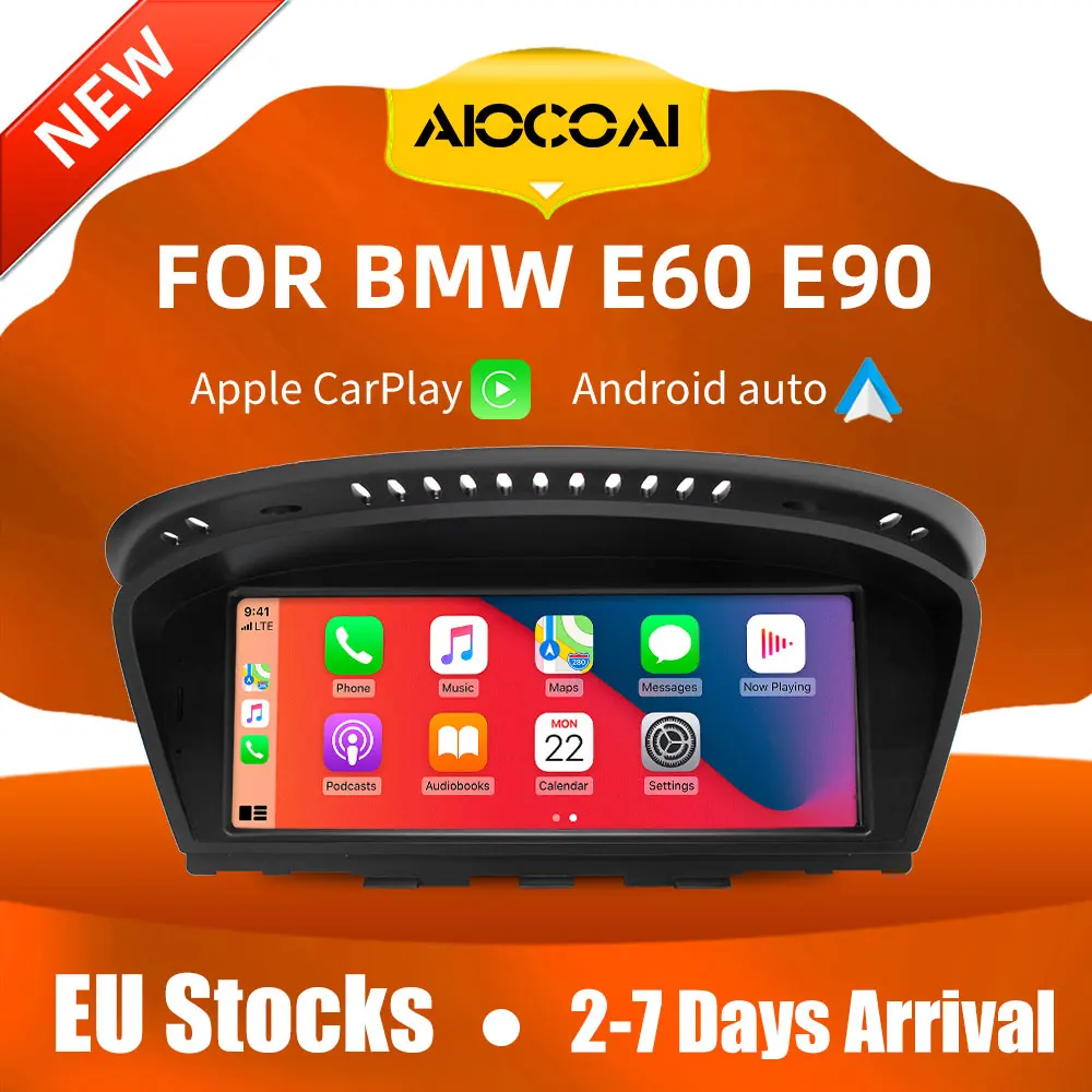 Автомобильный мультимедийный блок Apple CarPlay Android 8 дюйма для BMW Series3 5 E60 E61 E63 E64 E90 E91 E92