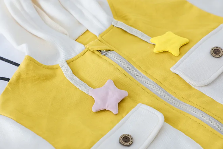 

CROAL CHERIE Cartoon Star Kids Coats Spring Autumn Baby Boys Jacket Outerwear Clothing Baby Girls Windbreaker Children's Jackets