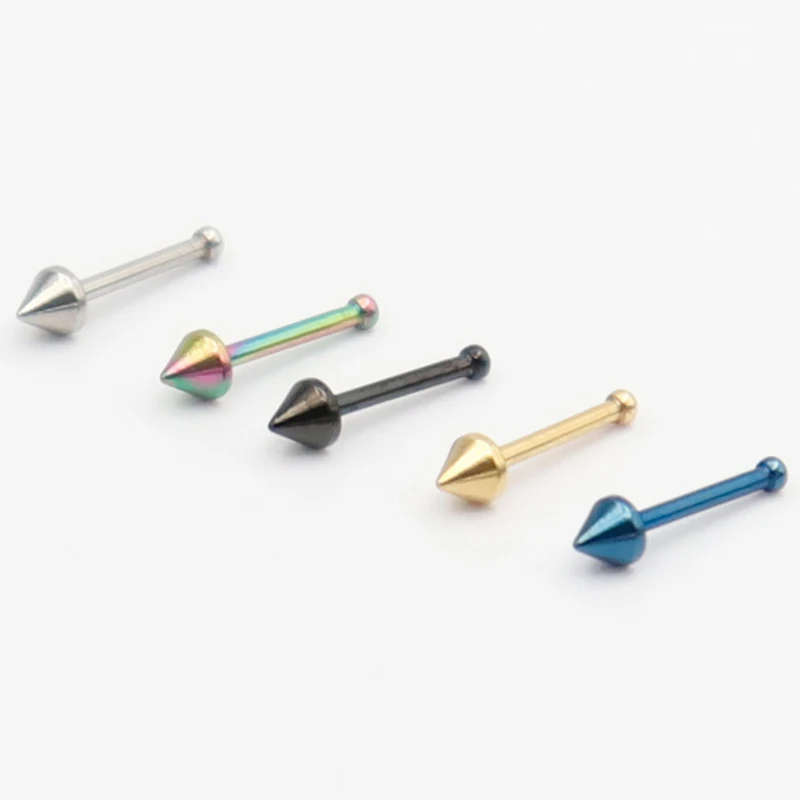 

Pointed Nose Pin 2022 Trendy Nose Piercing Shiny Nose Stud Body Piercing Jewelry Pircing Nariz Piercing Nez Joyería Corporal