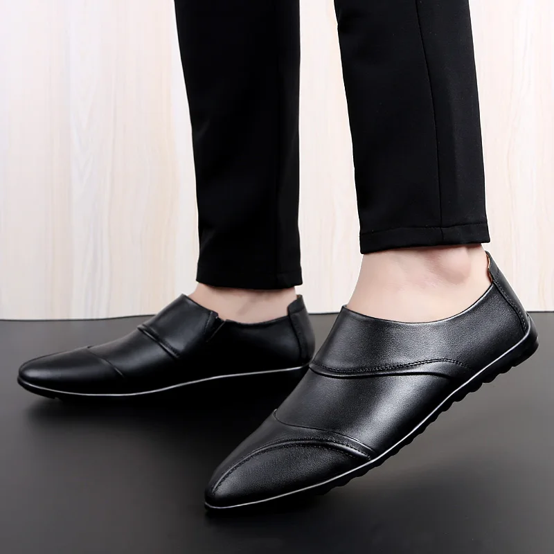 

Mens Shoes Loafers Branded Shoes Men Designer Shoes British Style Shoes Casual Natural Leather Slip On Flat Shoes Moccasins