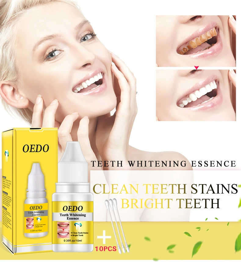 OEDO отбеливающая пудра для зубов с эссенцией сыворотка гигиены полости рта