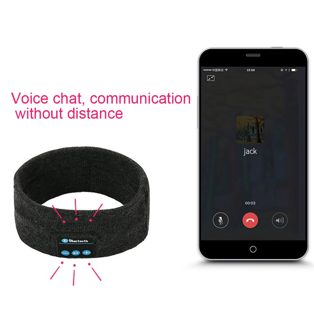 2020 Высококачественная Bluetooth музыкальная повязка на голову вязаный головной убор