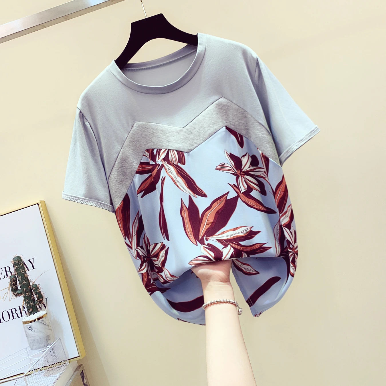 Новинка лета 2021 свободная футболка для отдыха в Корейском стиле женские футболки