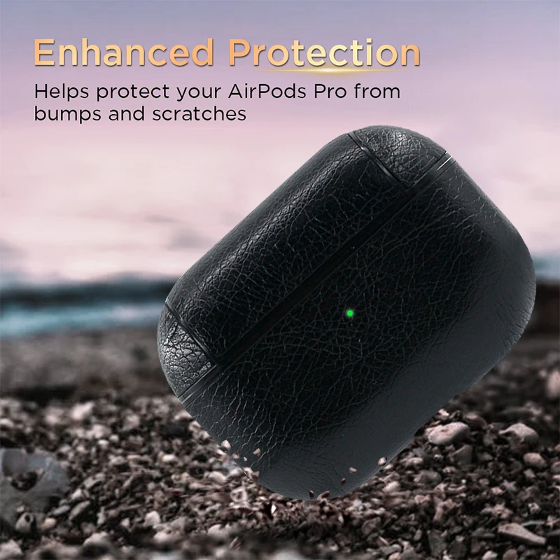 Для Apple AirPods Pro Bluetooth беспроводные наушники Кожаный чехол Чехол для AirPods Pro Funda чехол для зарядки чехол s