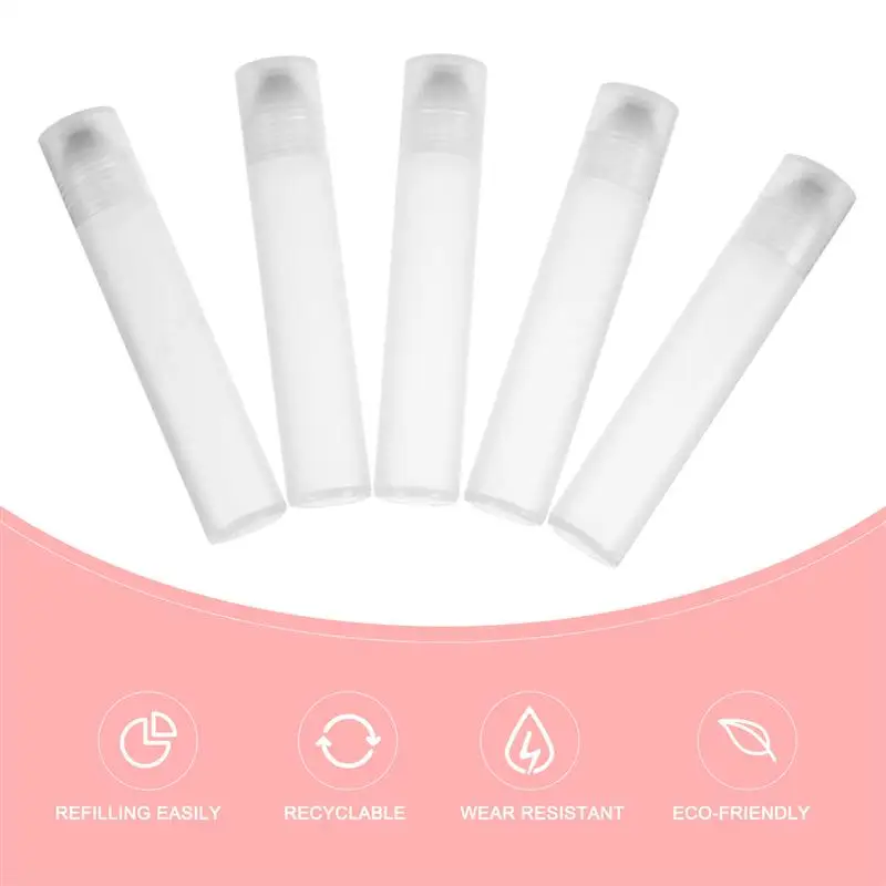 

10pcs Roll On Bottles Portable Durable Refillable Bottles Essential Oil Bottle Roller Bottle for Women Ladies