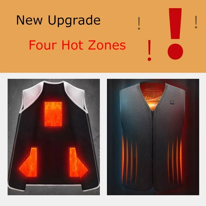 Зимний походный жилет с электроподогревом и USB для мужчин женщин мягкие флисовые
