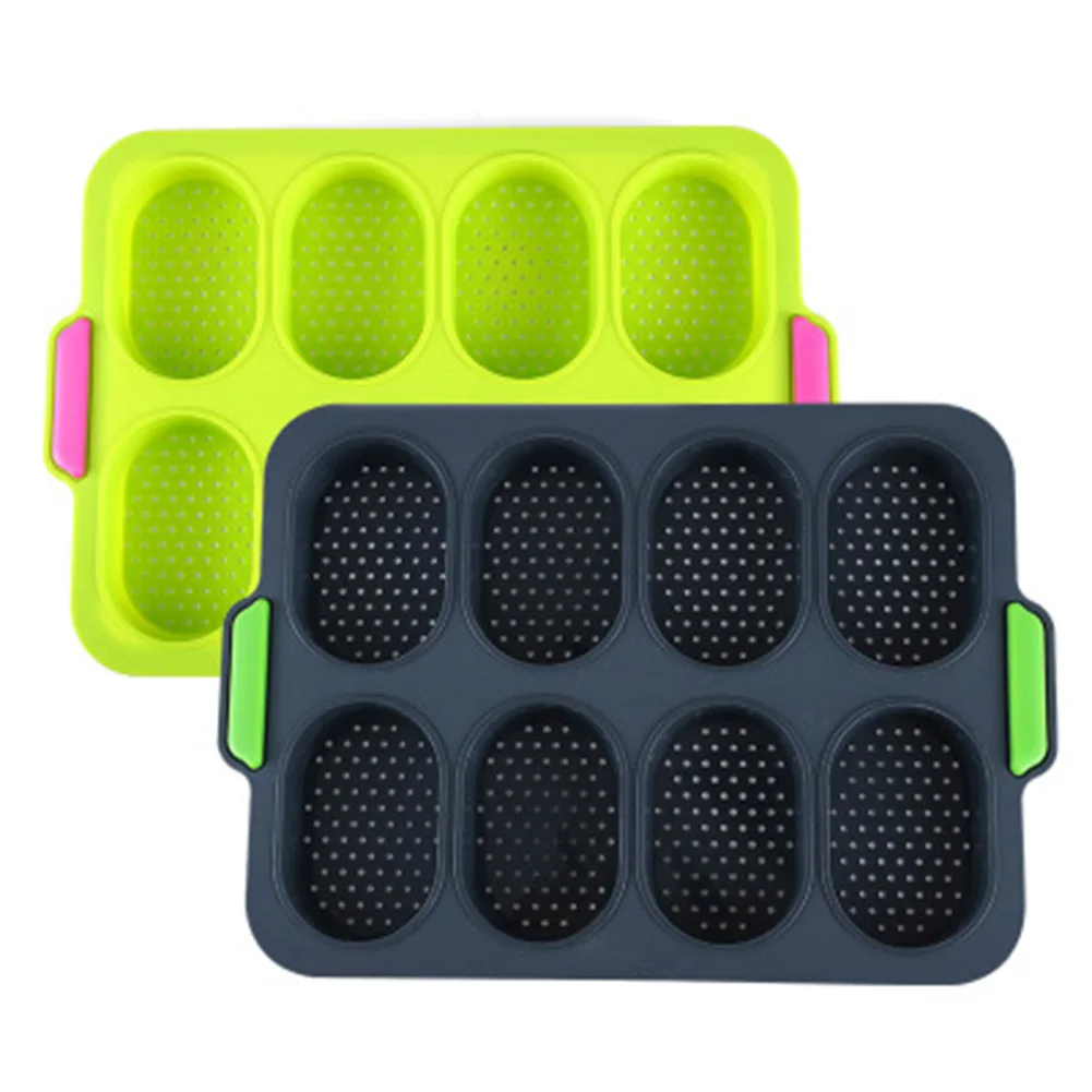 

Perforated Silicone Bread Mold Non-Stick Mold Baguette Tray Pan Perfored Pan Food Grade Silicone NEWEST