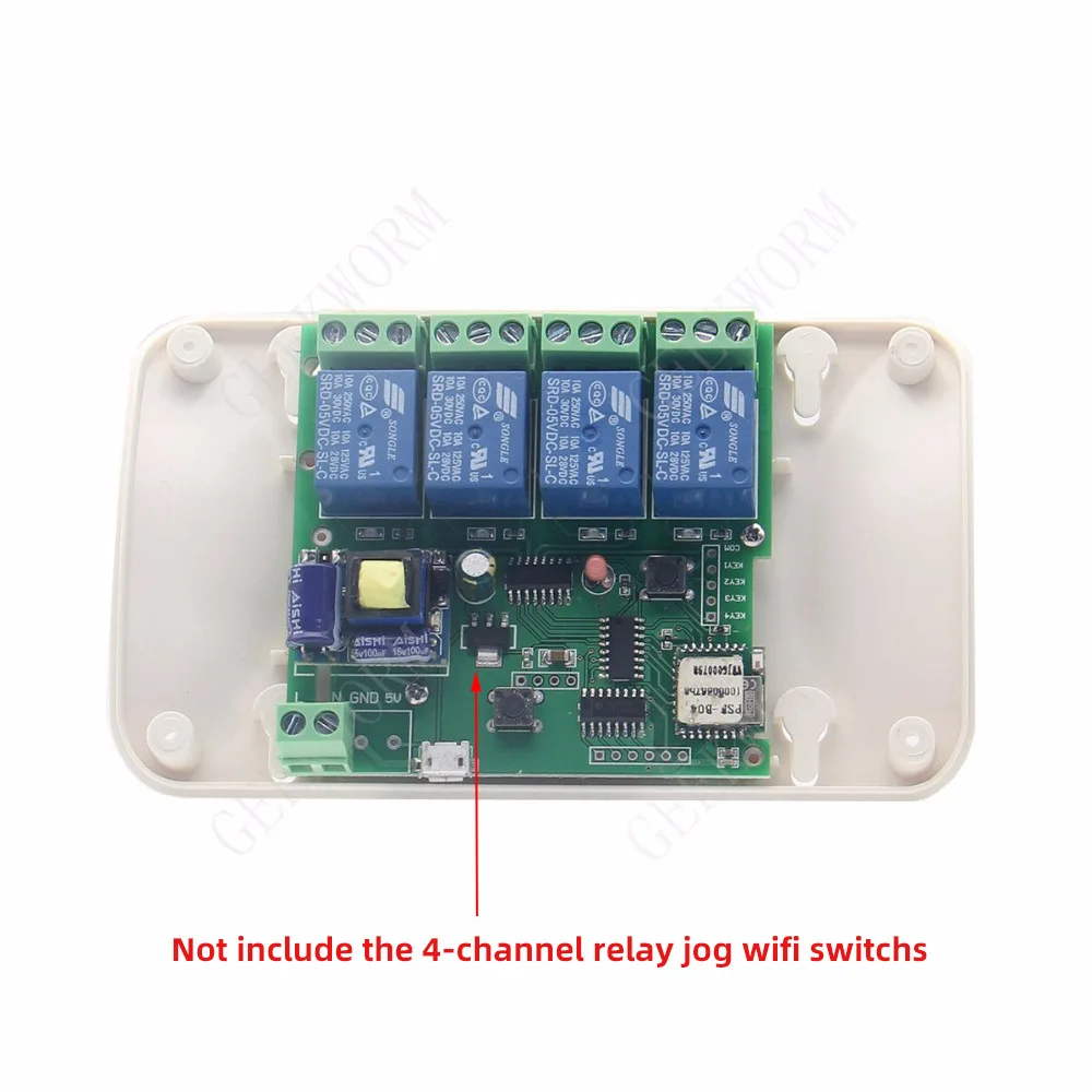 Высокое качество ABS чехол для DIY 4 канала реле Jog Wifi беспроводной умный дом переключатель