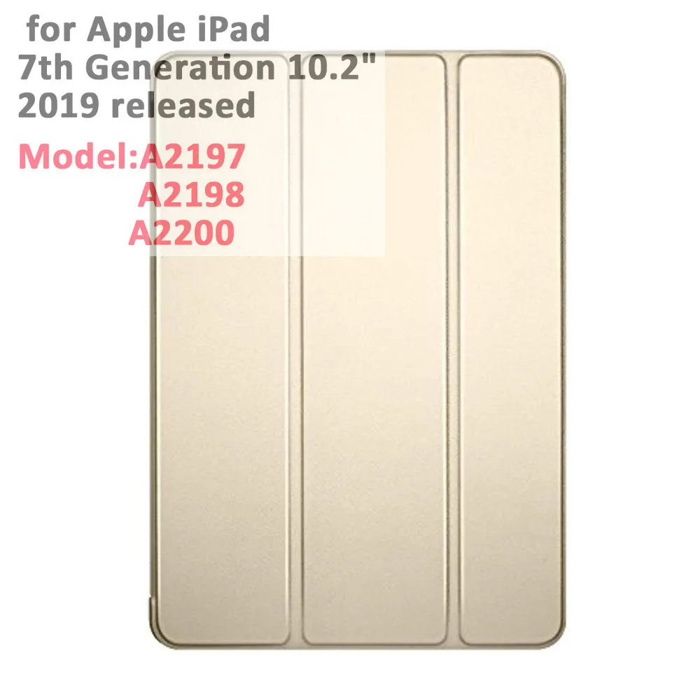 for ipad 10.2 gold Для iPad Air 3-го поколения 10,5 чехол Smart Cover Trifold Stand мягкая задняя крышка для iPad Air 3 10,5 дюймов 10,2 7th Автоматический Режим сна/пробуждения - Цвет: for ipad 10.2 gold