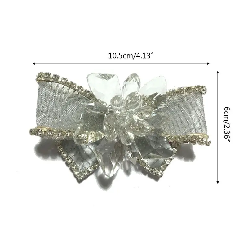 

Women Wedding Dress Shoes Buckle Rhinestone Claw Chain DIY Shoe Decorations