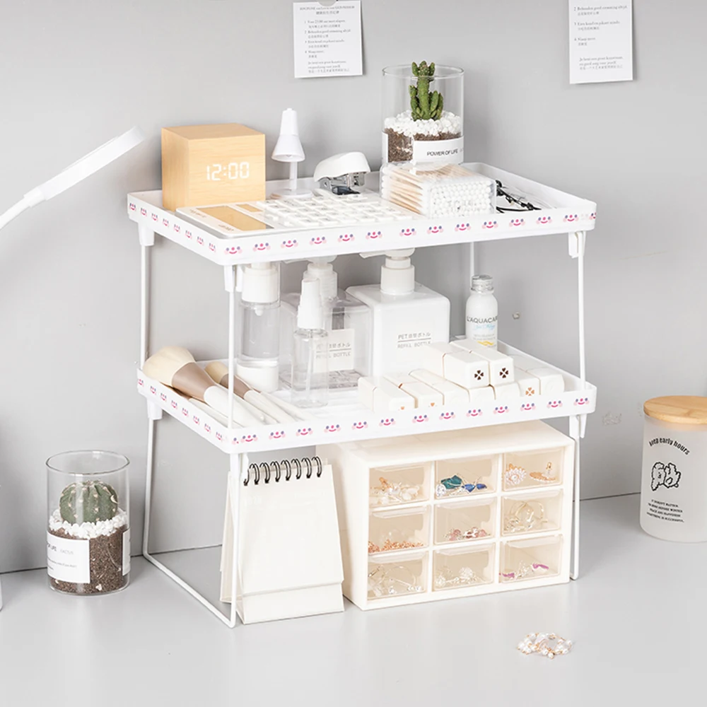 

Home Closet Organizer Storage Shelf for Kitchen Rack Space Saving Wardrobe Decorative Shelves Cabinet Holder Bathroom Organizer
