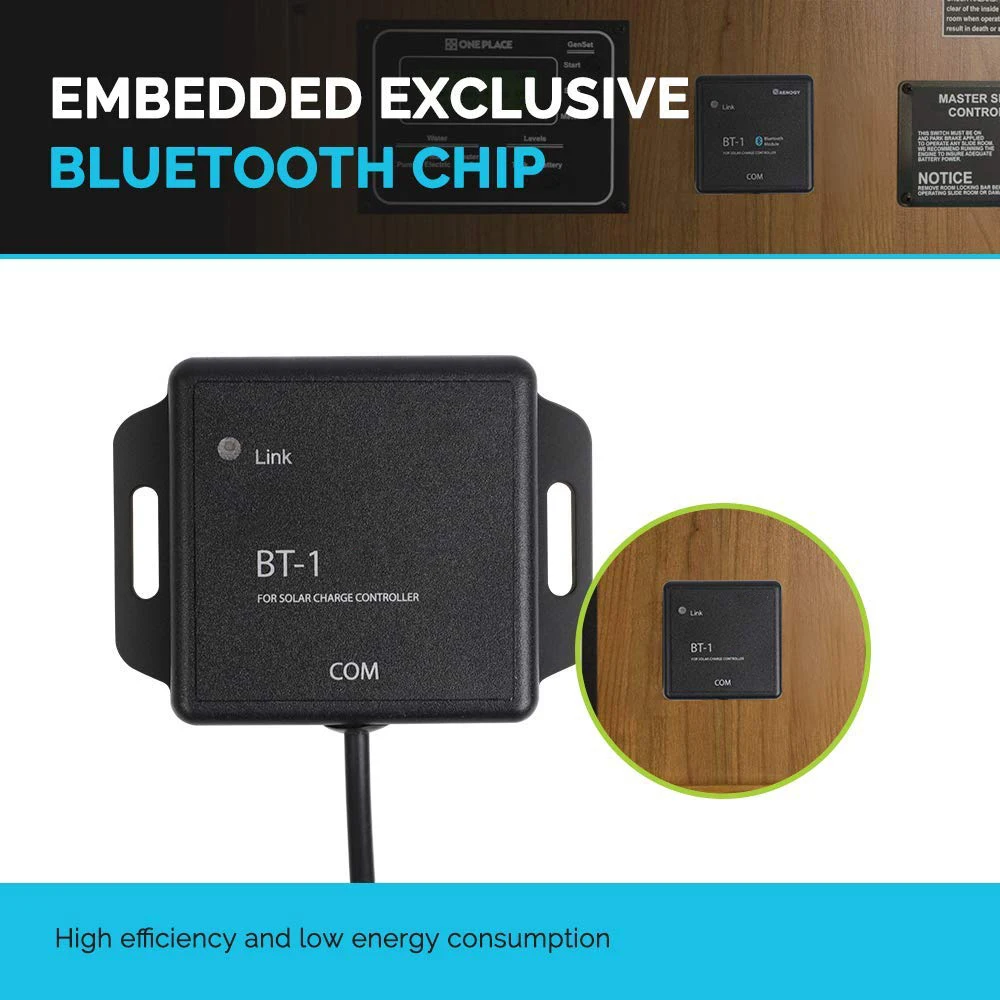 Водонепроницаемый контроллер солнечной батареи MPPT совместимый с Bluetooth