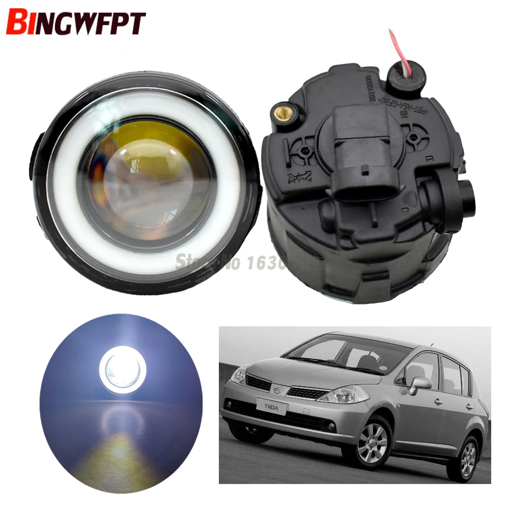 2 шт. H11 высокое качество светодиодный противотуманный фонарь с ангельским глазом