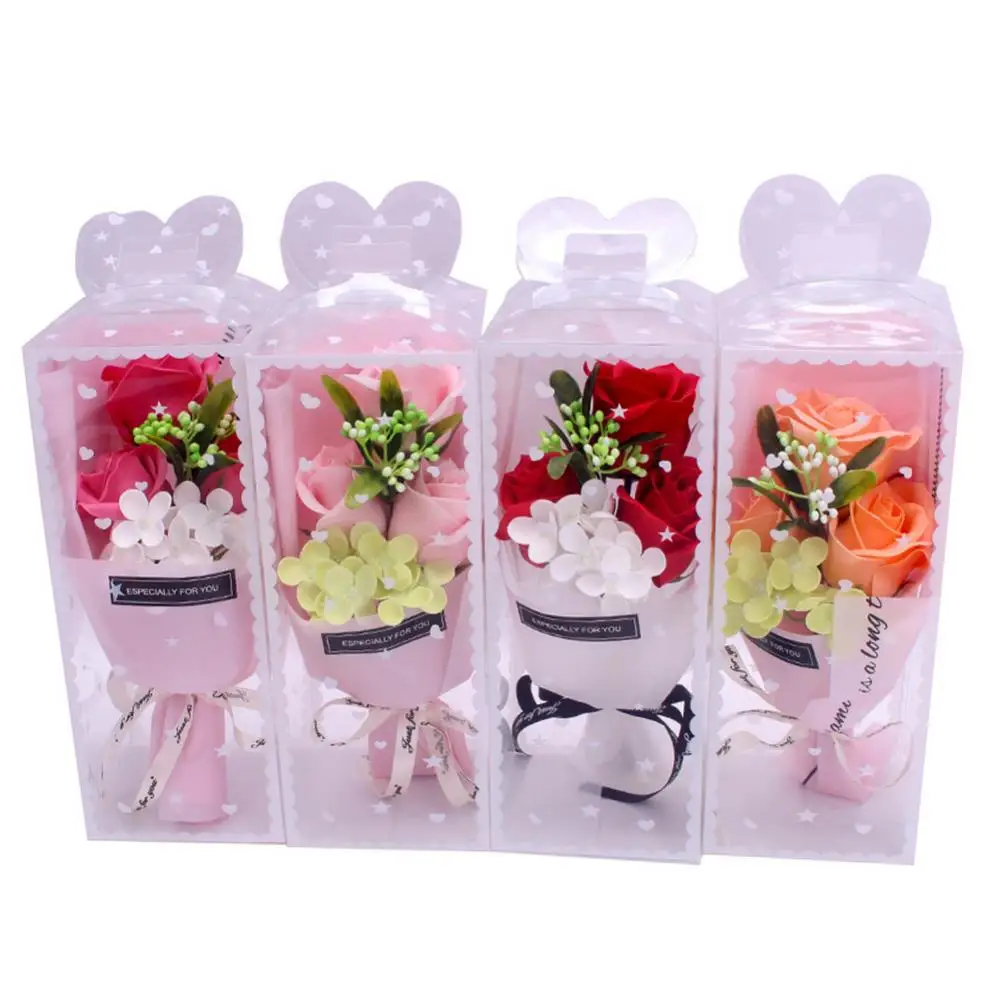 

1 Bouquet Artificial Soap Rose Flower Valentine Mother Day Gift Wedding Decor