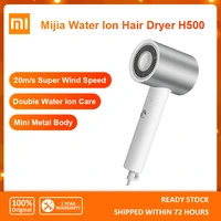 2021 new xiaomi mijia water ion hair dryer h500 1800w home hair styling care negative ion drying ntc smart temperature control