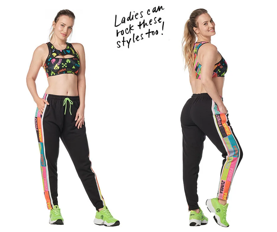 Облегающие Женские брюки ZUMBA ZW спортивные Zumba танцевальная одежда приятные на