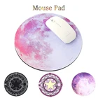 Универсальный Настольный коврик для офиса, настольный круглый нескользящий коврик для мыши серии планеты, резиновый игровой коврик для мыши для ПК, ноутбука, ноутбука
