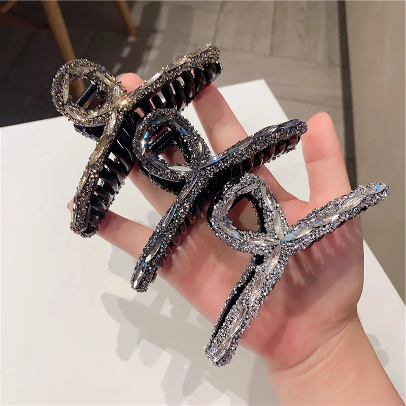 

Women Crystal Hair Claw Clamps Hair Accessories Korean Girls Hair Accessories Hair Clamps Fashion Girls Elegant Headwear