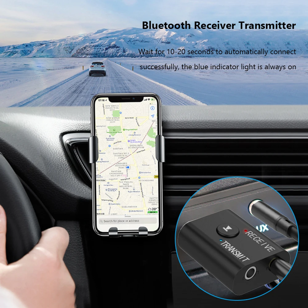 TR6 USB Bluetooth5.0 + EDR приемник-передатчик FM-плеер адаптер мм AUX-разъем беспроводной