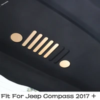 lapetus metal tail rear trunk door inside emblem sticker cover accessories interior trim for jeep compass 2017 2018 2019 2020