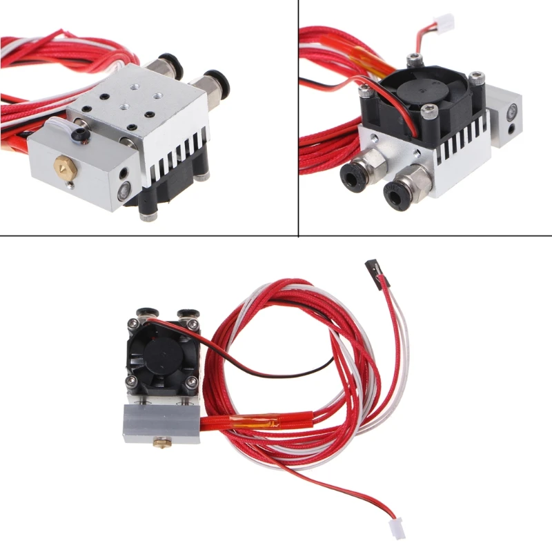 

2 in 1 Out J-Head Single Head Double Color Remote Extruder Hot End Mix Extrusion U4LD