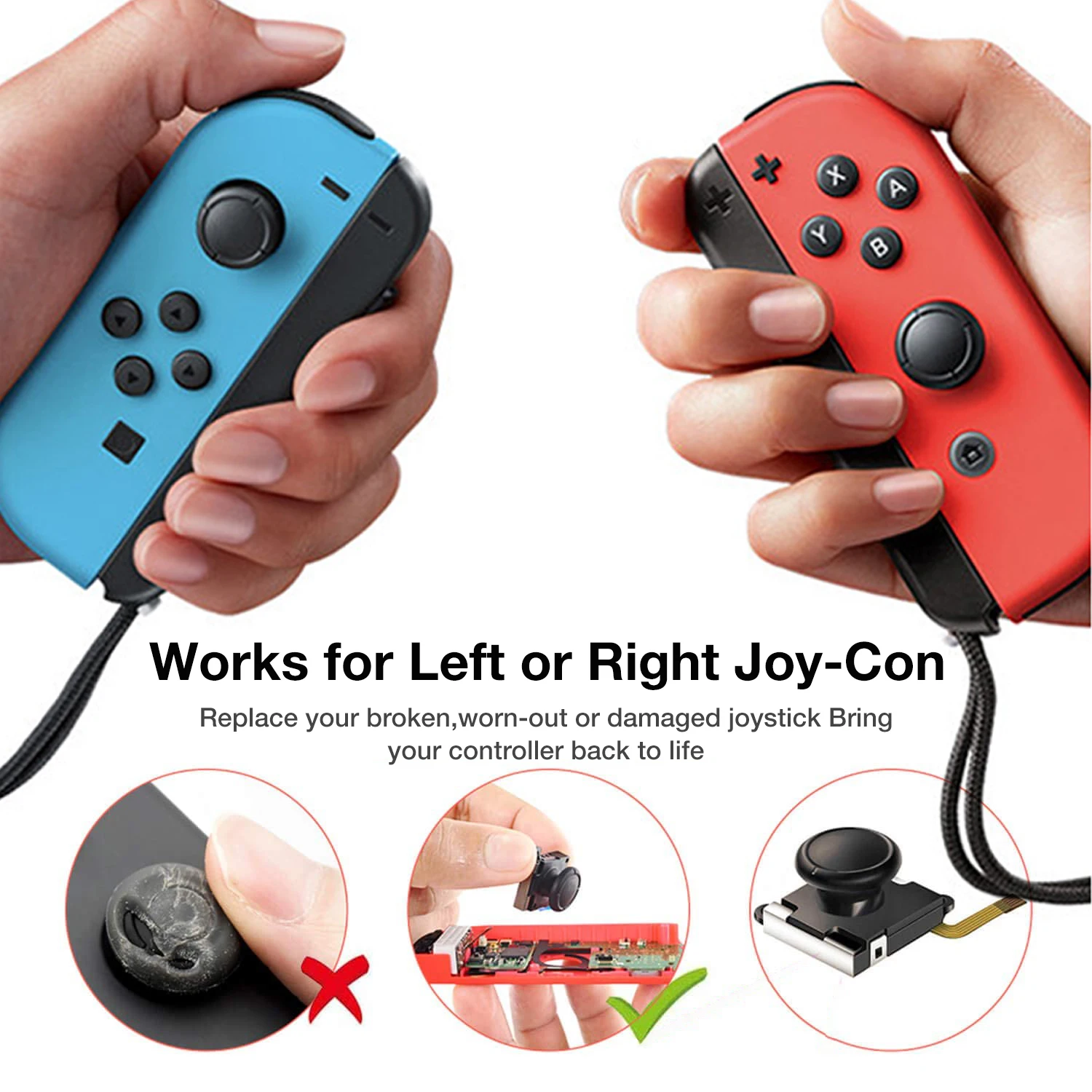 Лидер продаж запасные части 25 в 1 3D аналоговая Стик для джойстика Nintendo Switch NS Joy Con