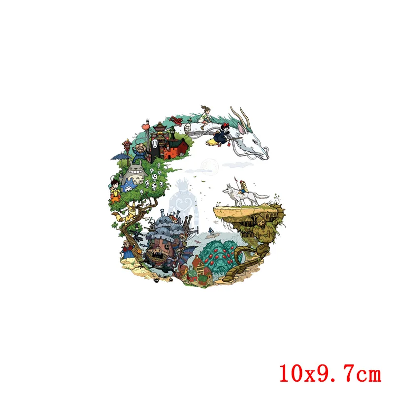 Японские Аниме термонаклейки сделай сам теплопередающие модные нашивки для