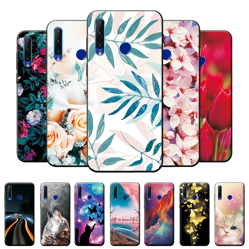 Чехол-бампер для Huawei Honor 20i 6 21 дюйма мягкий силиконовый чехол из ТПУ чехлы задняя