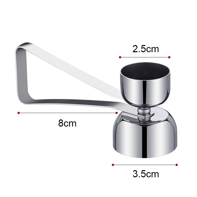 

1Pcs Stainless Steel Egg Opener Double Head Two-In-One Egg Shell Opener Egg White Separator Creative Kitchen Supplies Tools Set