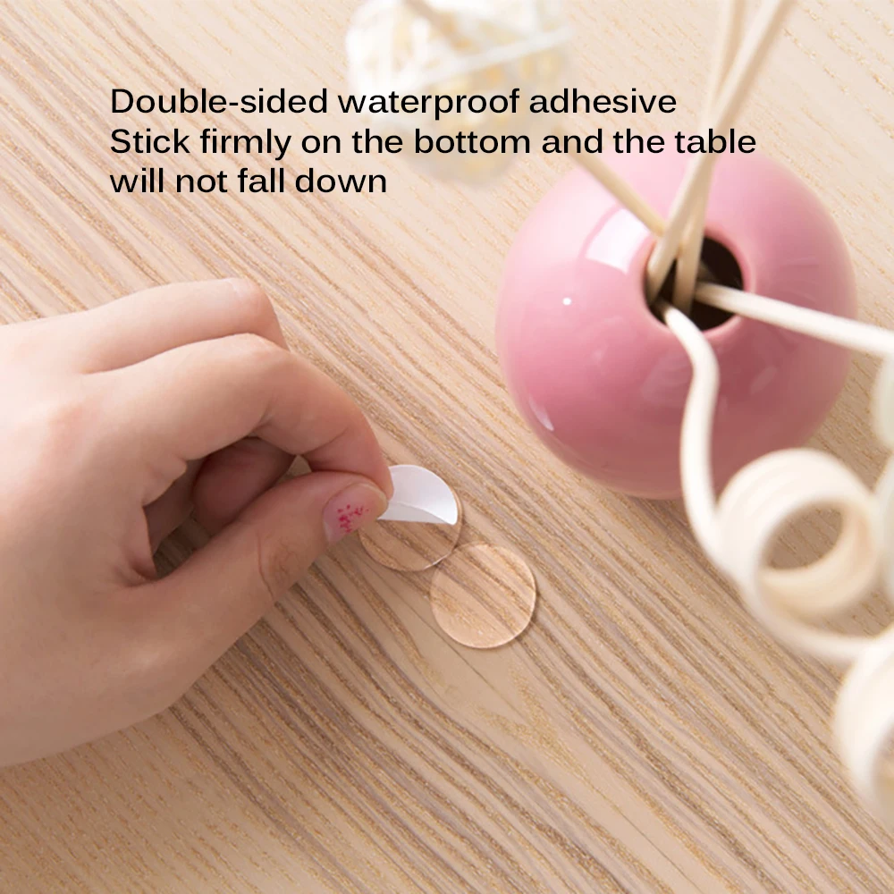 Новинка 70 шт прозрачная Двухсторонняя клейкая лента в горошек акриловая круглая