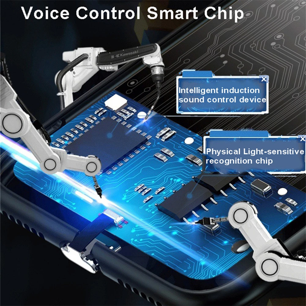 Fashion 2023 Intelligent Sound Control Dynamic LED Glowing Phone Case For Samsung Galaxy S23 S20 S21 S22 Plus Ultra Note 10 20 |