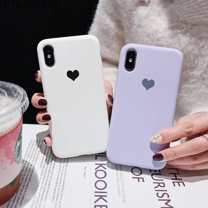 Чехол карамельного цвета с сердечками для iPhone 11 Pro 12 Mini XR XS X Xs Max чехол телефона 8 7 6