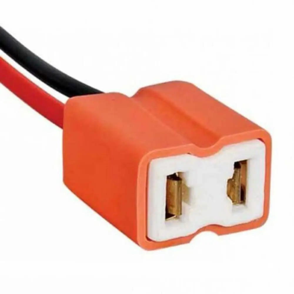 

2Pcs/Set H7 Ceramic Car Headlight Connector Plug Socket Replacement Lamp Holder with Cable Adapter Car Light Accessories