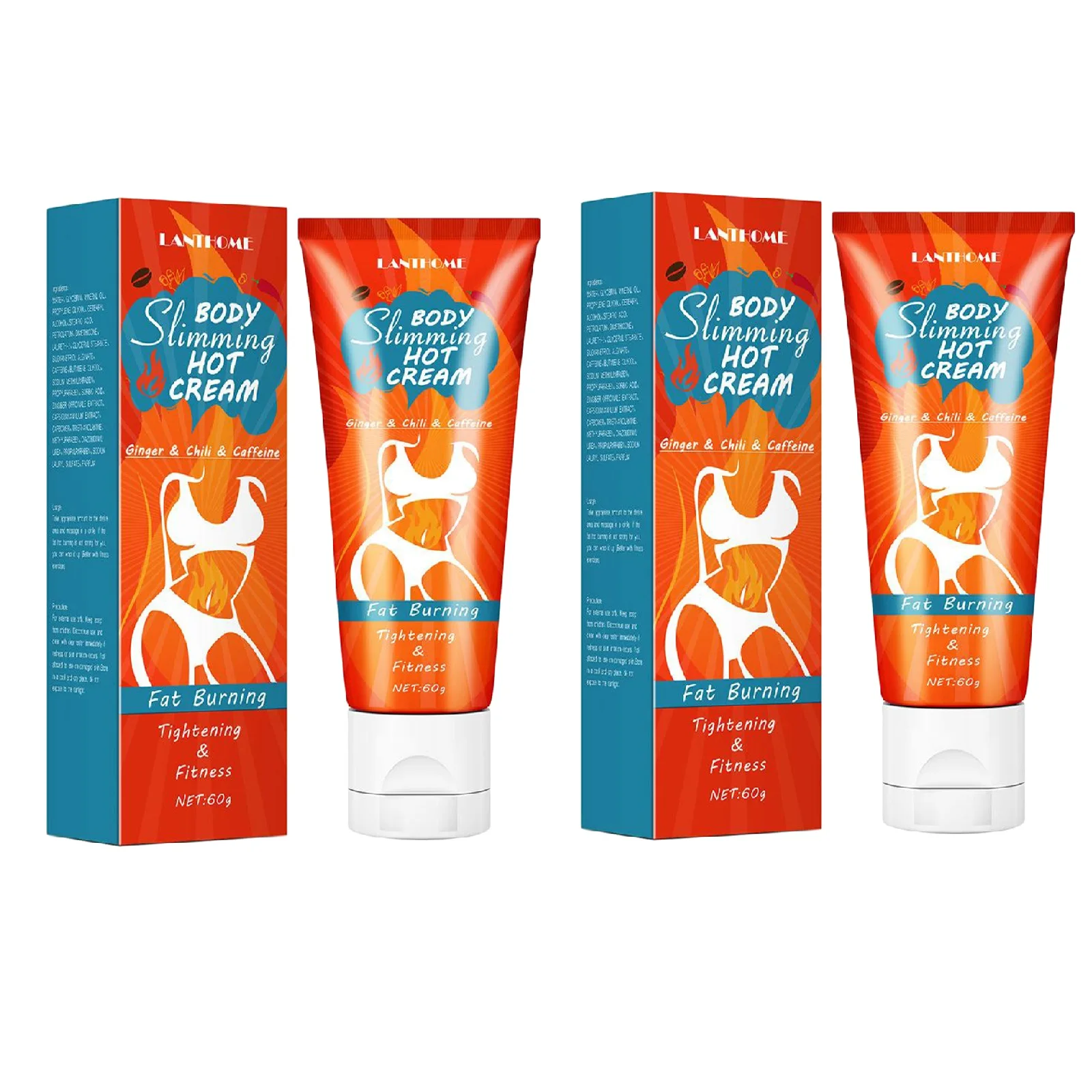 

2 шт., жиросжигатель 2,03 унции, горячий крем для улучшения формы живота и ног