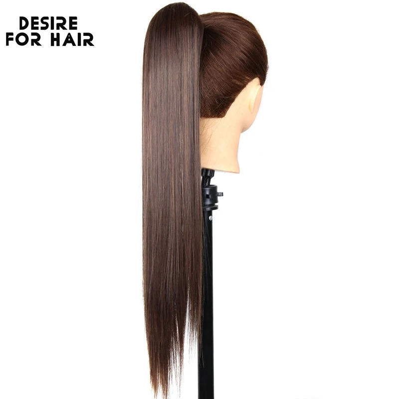 Desire for hair 24 дюйма длинный 150 г шелковистые прямые высокотемпературные - Фото №1