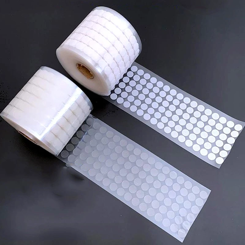 Самоклеящаяся прозрачная клейкая лента Velcros 15 мм нейлоновые крючки и петли