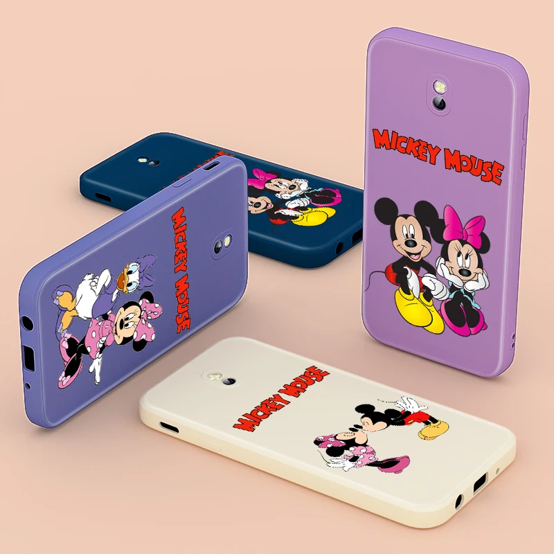 

Cute Mickey Couple Cartoon For Samsung Galaxy J7 J6 J5 J4 J3 J2 Pro Plus Prime Ace 2018 2017 Liquid Silicone Soft Phone Case