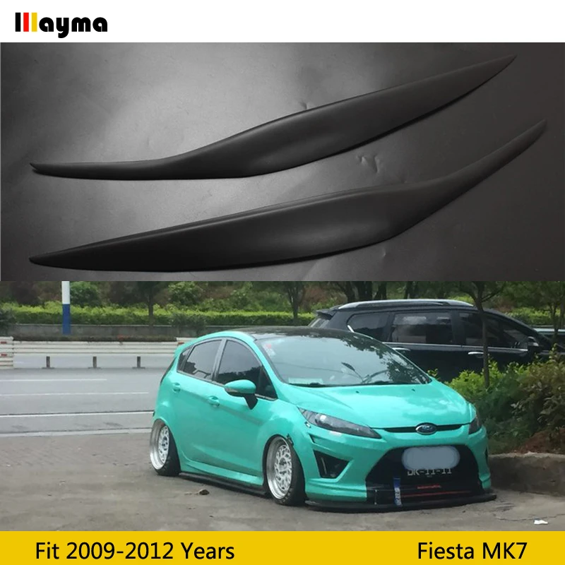 Наклейка на переднюю фару из стекловолокна накладки веко для бровей Ford Fiesta MK7 2009