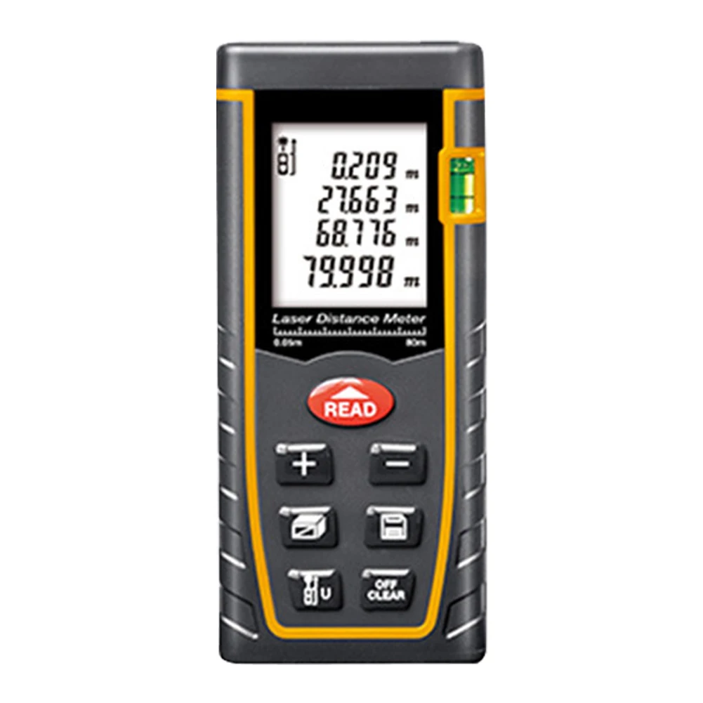 

Electronic Portable Handheld Distance Meter Auto Off Measuring Ruler Testing Device Tape for laser Rangefinder Digital Display