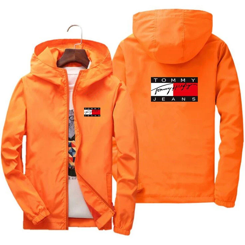 

New Baseball Jacket Men's Brand Print Casual Jogging Sports Thin Jacket Men's Fashion Street Hip Hop Windbreaker Jacket Overcoat