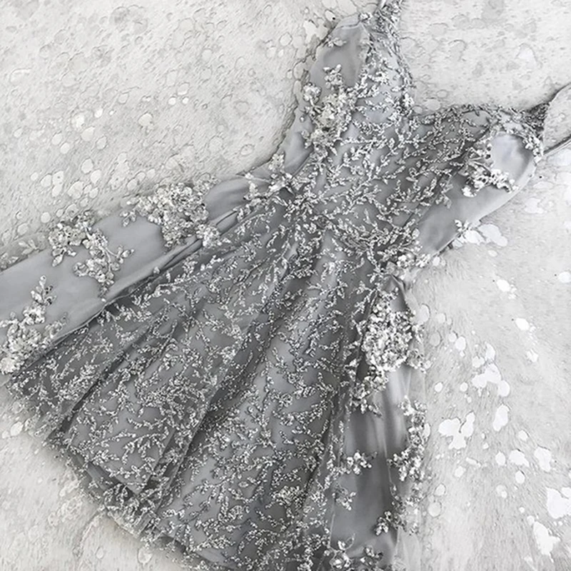 

Women Summer Short Spaghetti Strap Formal Dress High Waist Night Party Beach Dresses Sundress