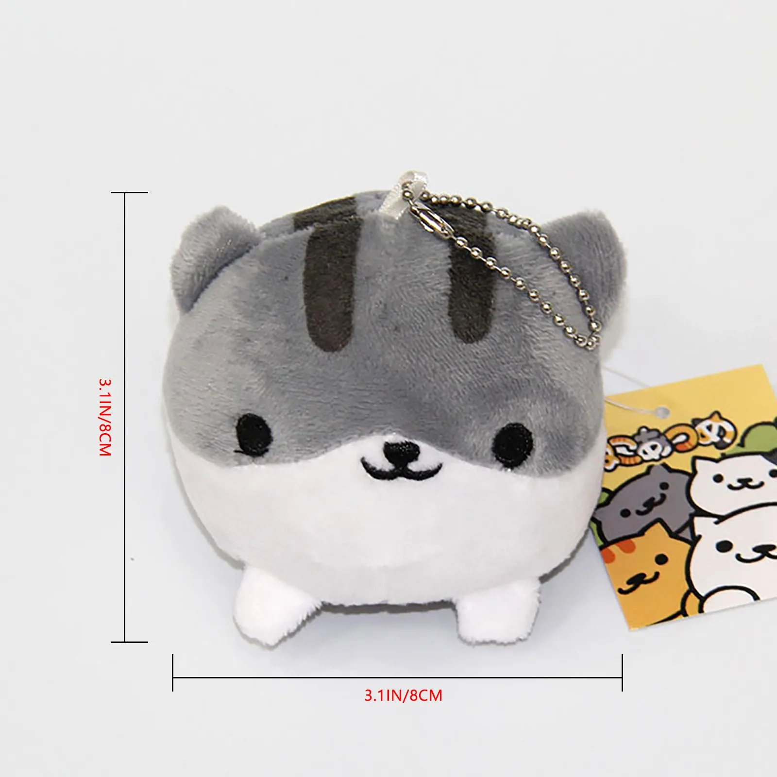 

kawaii stuffed animals toys for boys and girls Plush Doll Pendant Cartoon Cute Cat Pendant Bag Pendant Plush Keychain ornaments